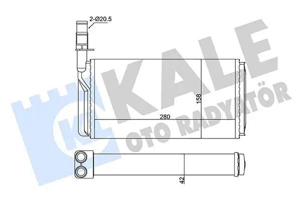 KALE 346375 Kalorifer Radyatörü resmi