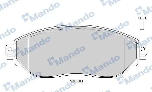 MANDO MBF015048 Ön Fren Balatası resmi