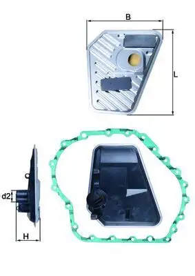 MAHLE HX168D Şanzıman Filtresi 01J301517B resmi