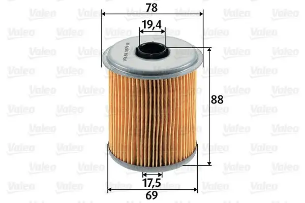 VALEO 587910 Yakıt Filtresi 7701204497 resmi