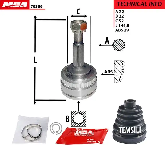 MGA 70359 Aks Kafası (Dış) 374263 resmi