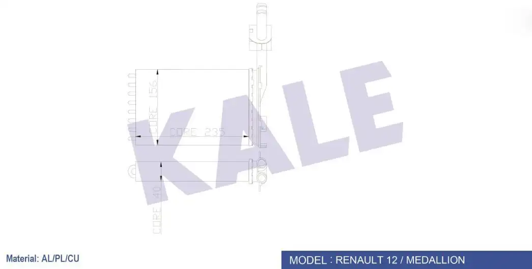 KALE 0584872AL Kalorifer Radyatörü resmi