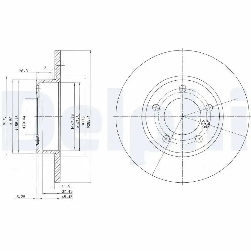 DELPHI BG2622 Ön Fren Diski resmi