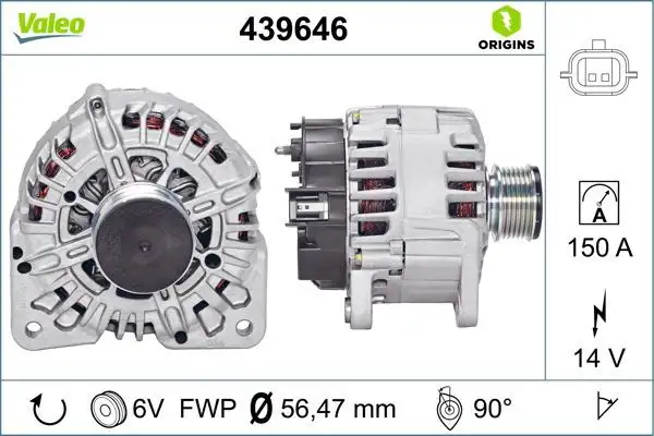 VALEO 439646 Şarj Dinamosu resmi
