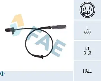 FAE 78044 ABS Hız Sensörü (Ön) ALS458 resmi