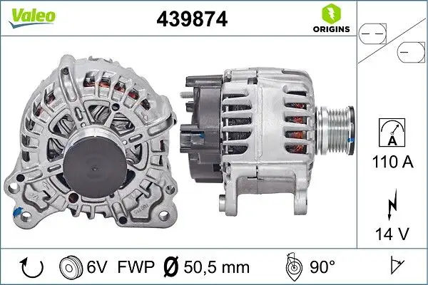 VALEO 439874 Şarj Dinamosu resmi