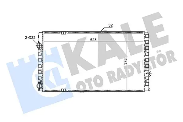 KALE 348250 Radyatör 1H0121253BL resmi