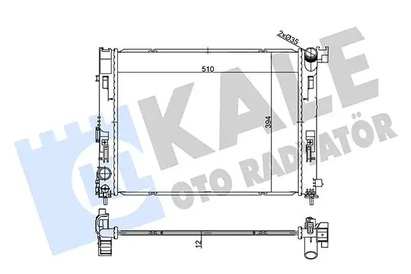 KALE 357225 Radyatör 214105FA0A resmi