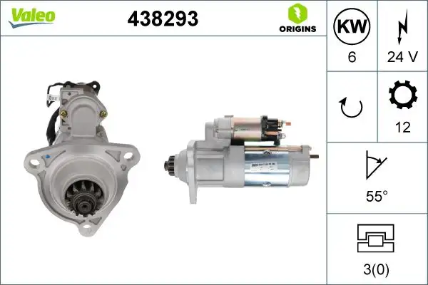 VALEO 438293 Marş Motoru resmi