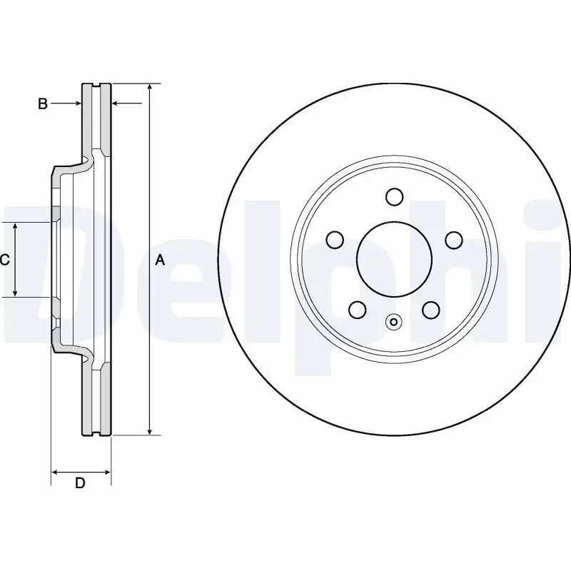 DELPHI BG4799C Ön Fren Diski resmi