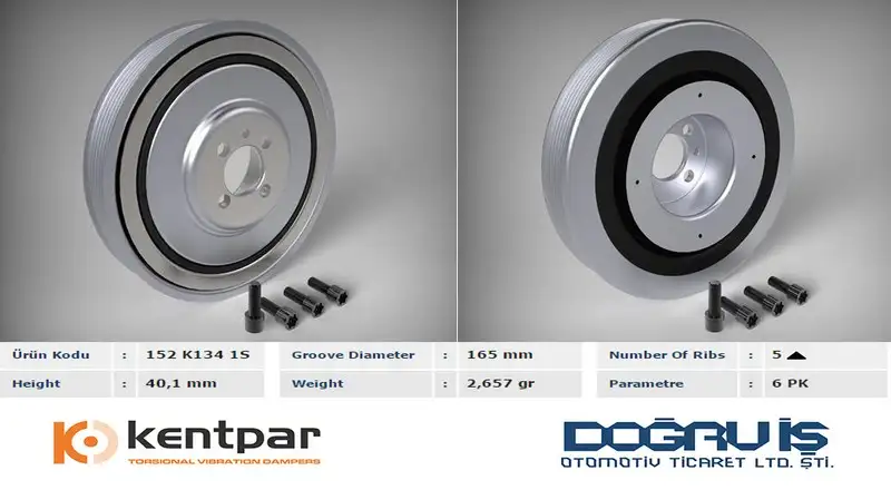 KENTPAR K1341S Krank Kasnağı resmi