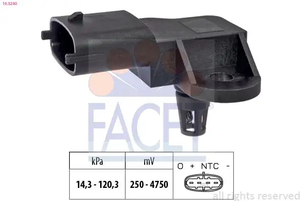 FACET 10.3240 MAP Sensörü 96810880 resmi