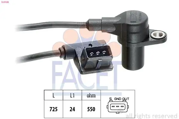 FACET 9.0130 Krank Sensörü 12141726066 resmi