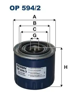 FILTRON OP594/2 Yağ Filtresi 7700864685 resmi