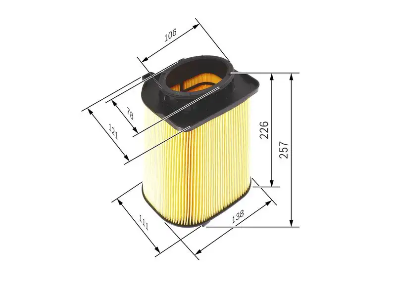BOSCH F026400480 Hava Filtresi A2740940004 resmi