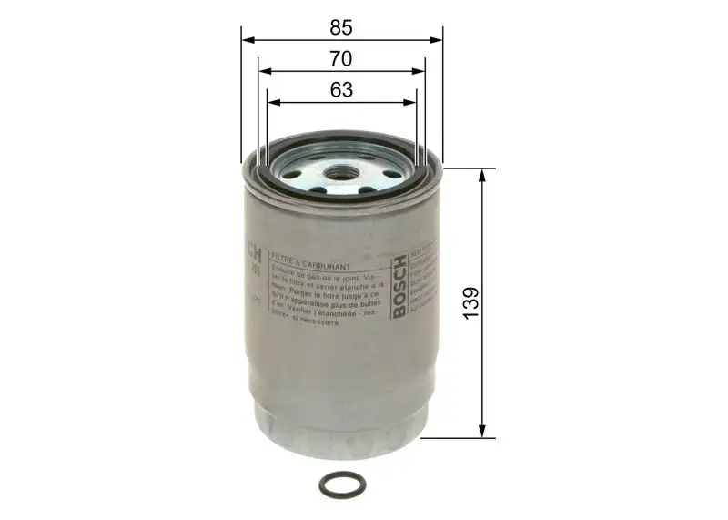BOSCH F026402255 Yakıt Filtresi 319221K800 resmi