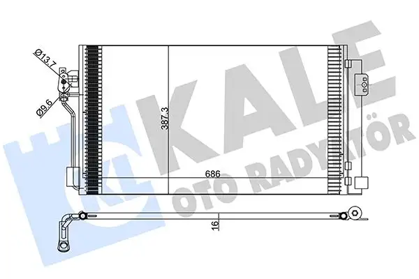 KALE 381500 Klima Radyatörü A6398350370 resmi