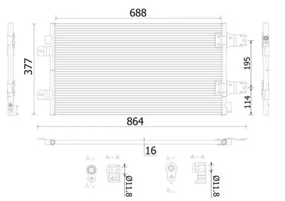 MAHLE AC906000S Klima Radyatörü resmi