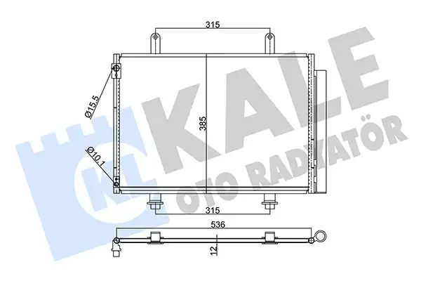 KALE 350640 Klima Radyatörü 9531071L00 resmi