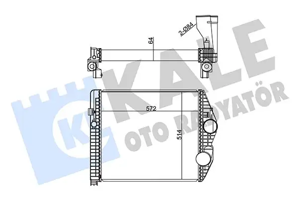 KALE 350310 Turbo Radyatörü A9705010201 resmi
