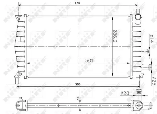NRF 50131A Radyatör resmi