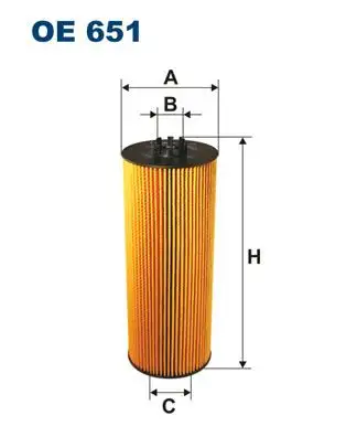 FILTRON OE651 Yağ Filtresi resmi