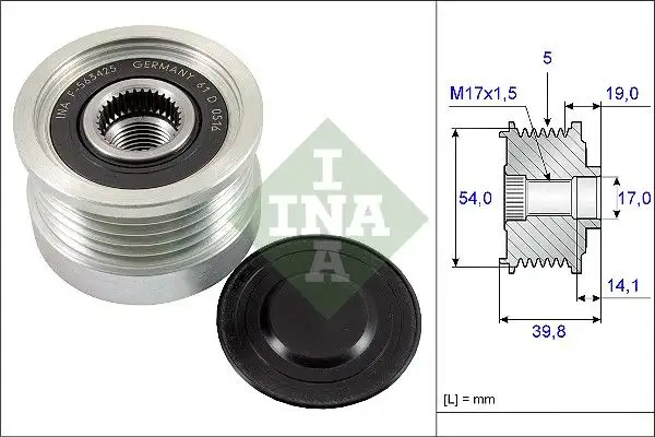 INA 535022110 Alternatör Kasnağı resmi
