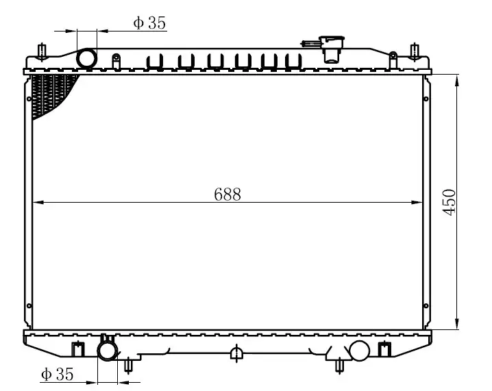 ORIS BNI049026 Radyatör 21410VK505 resmi