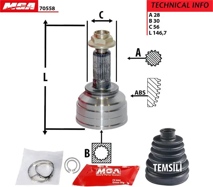 MGA 70558 Aks Kafası (Dış) GD1722510 resmi