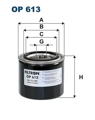 FILTRON OP613 Yağ Filtresi resmi