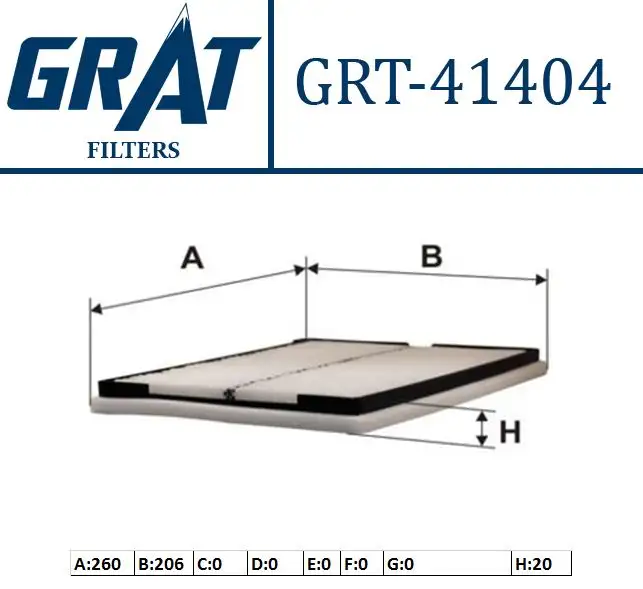 GRAT 41404 Polen Filtresi 278939F500 resmi