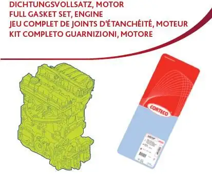 CORTECO 437857P (83437857) Motor Takım Conta (Alt ve Üst) 0197VO resmi
