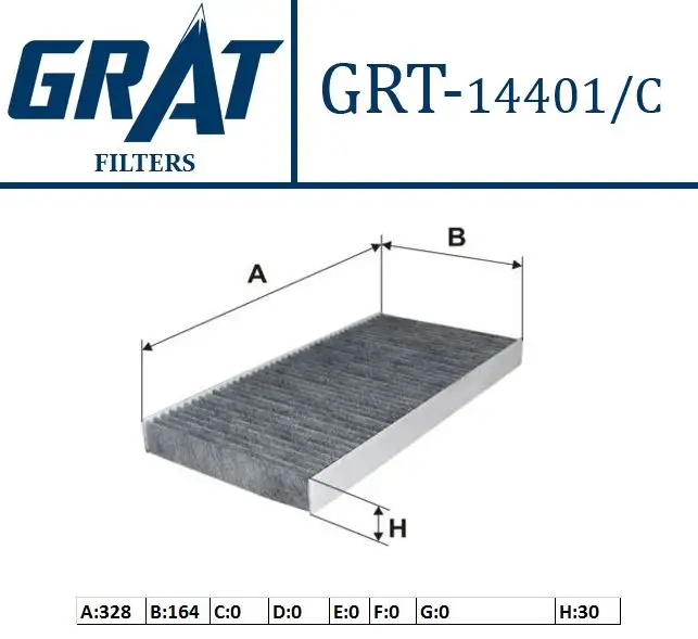 GRAT 14401C Polen Filtresi (Karbonlu) 1808617 resmi