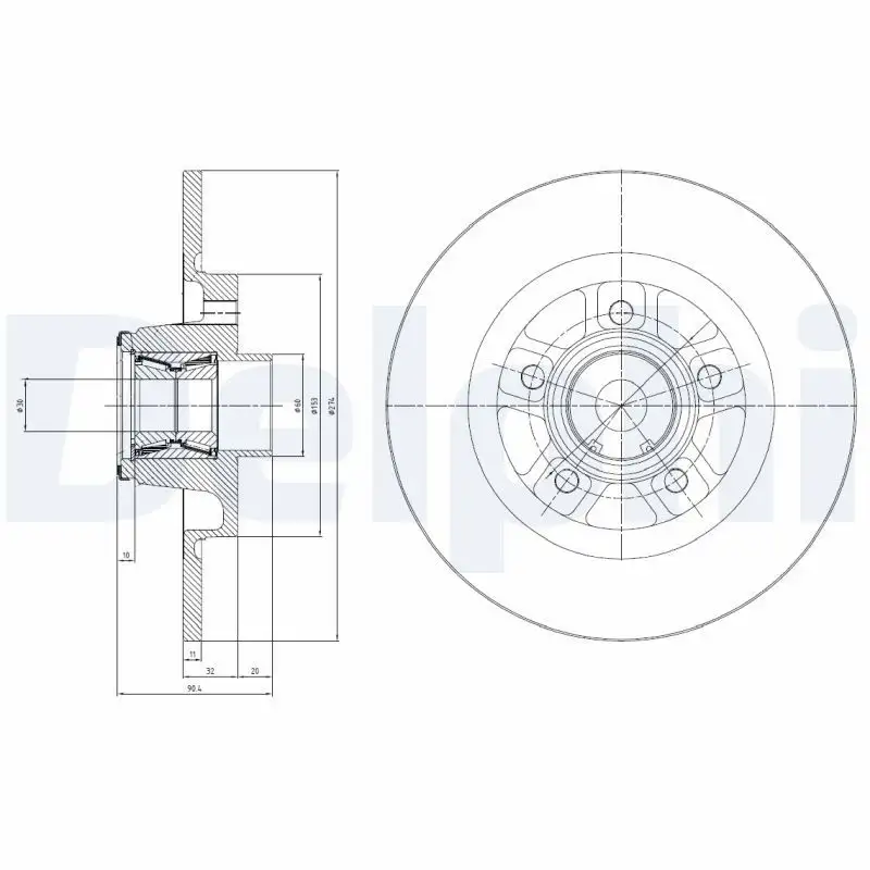 DELPHI BG9113RSC Arka Fren Diski resmi
