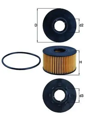 MAHLE OX191D Yağ Filtresi resmi