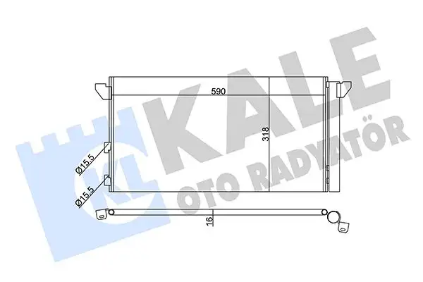 KALE 345675 Klima Radyatörü resmi