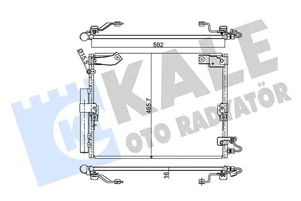 KALE 342640 Klima Radyatörü 8846060261 resmi