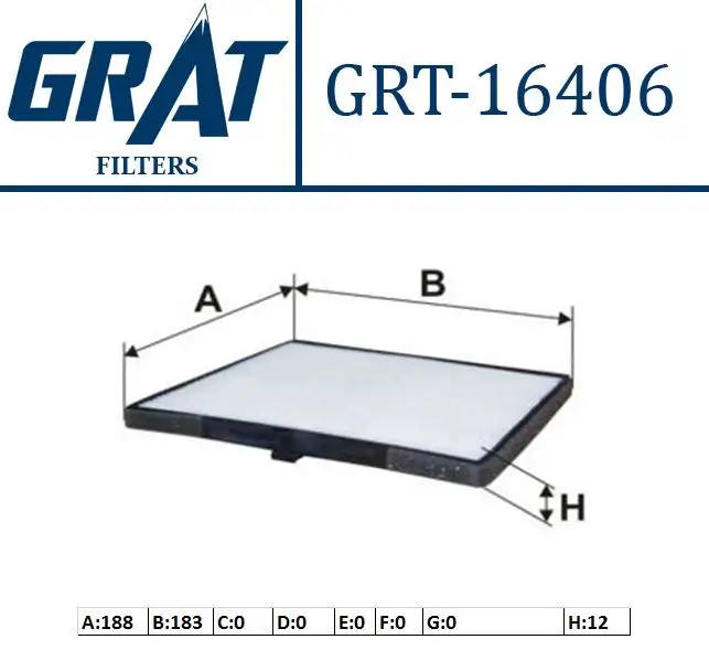 GRAT 16406 Polen Filtresi 9713307010 resmi