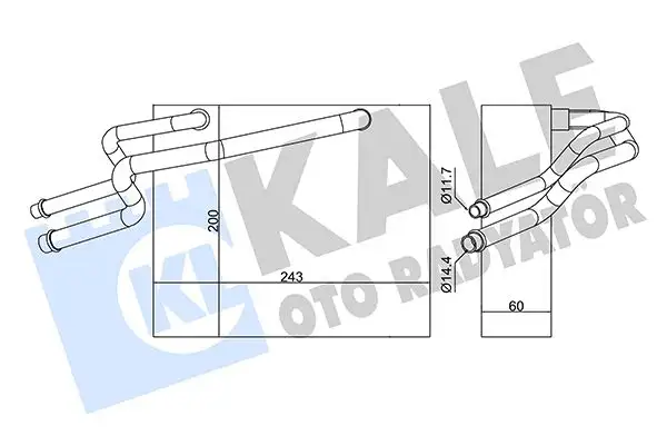 KALE 350060 Klima Radyatörü 7701207076 resmi