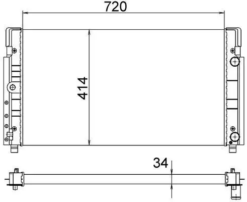MAHLE CR1533000S Radyatör 7D0121253C resmi