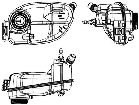 MAHLE CRT65000S Yedek Su Deposu A2465000049 resmi