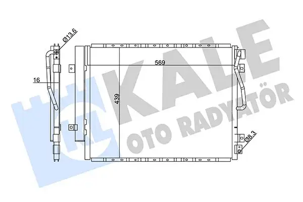 KALE 342625 Klima Radyatörü 976063E901 resmi