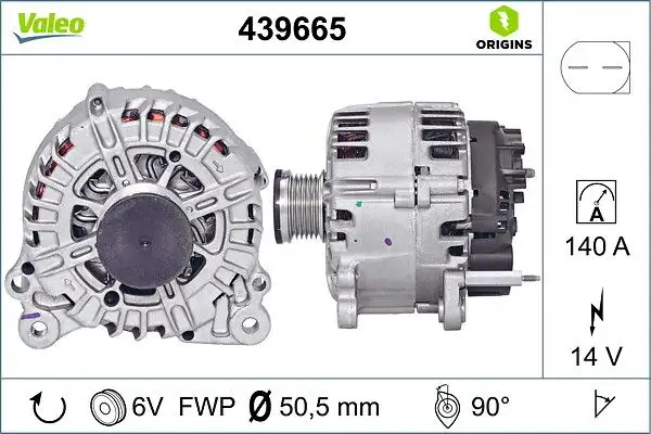 VALEO 439665 Şarj Dinamosu resmi