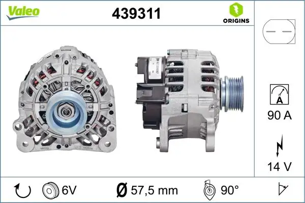 VALEO 439311 Şarj Dinamosu resmi