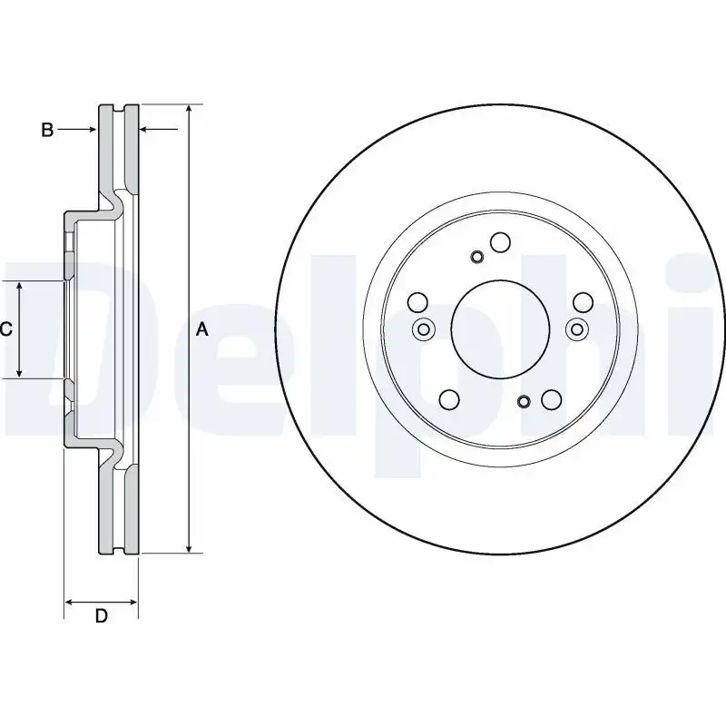 DELPHI BG4698C Ön Fren Diski resmi