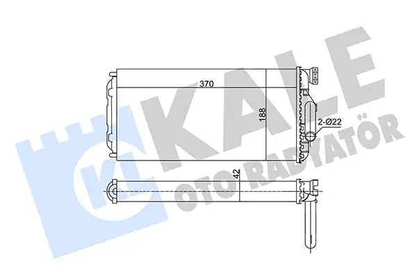 KALE 354920 Kalorifer Radyatörü A0018301903 resmi