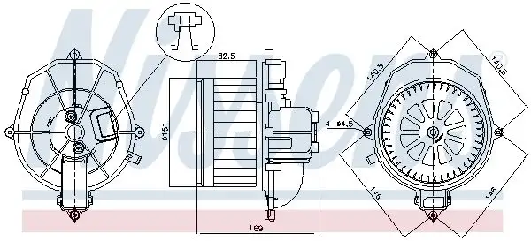 NISSENS 87518 Kalorifer Motoru 6441AR resmi