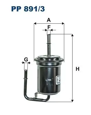 FILTRON PP891/3 Yakıt Filtresi BP4W20490B resmi