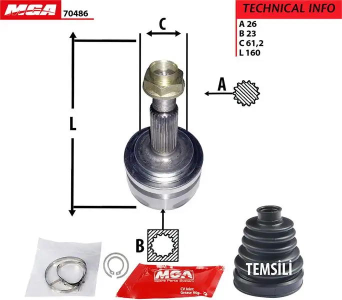 MGA 70486 Aks Kafası (Dış) resmi