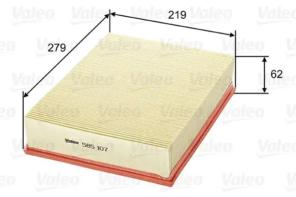 VALEO 585107 Hava Filtresi resmi